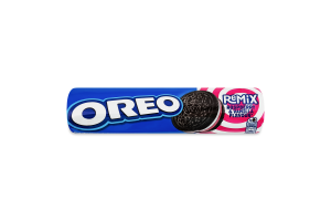 Печенье с какао и начинкой с ванильным вкусом и начинкой со вкусом малины Remix Oreo м/у 157г