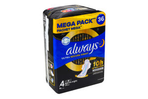 Прокладки гігієнічні ароматизовані Безпечна ніч Ultra Always 36шт