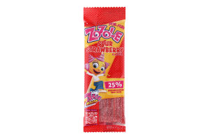 Конфеты желейные со вкусом клубники Sour strawberry Zozole м/у 75г