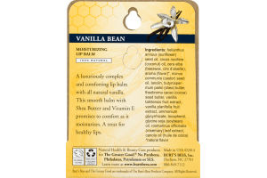 Burt's Bees Moisturizing Lip Balm Vanilla Bean