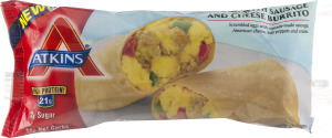 Atkins Egg With Sausage And Cheese Burrito