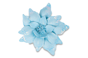 Підвіска новорічна Різдвяник синя 16см КМ