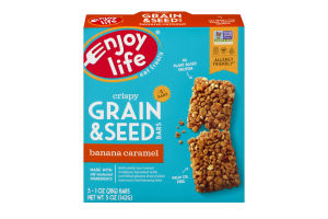 Enjoy Life Crispy Grain & Seed Bars Banana Caramel - 5 CT