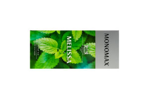 Чай трав'яний з додаванням чаю зеленого байхового дрібного та ароматом лимону Melissa Monomax к/у 25x1.5г