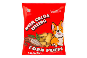 Палочки кукурузные неглазированные с начинкой с какао Золоте Зерно м/у 100г