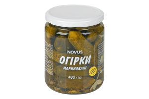 Огірки мариновані Novus 480г