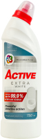 Засіб для чищення унітазу Extra white Active 750мл