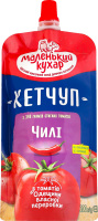 Кетчуп пастеризований Чилі Маленький кухар д/п 200г
