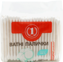 Палочки ватные косметические ТМ "1" 300шт