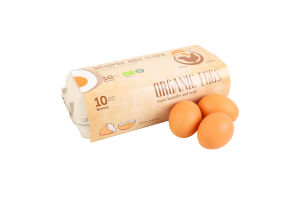 Яйца куриные пищевые органические Organic Chicken к/у 10шт