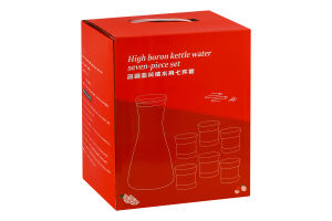 Набір Глечик 1,6л+стакан скло 6шт