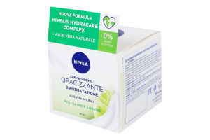Крем дневной матирующий для комбинированной и жирной кожи лица Интенсивное увлажнение 24 часа Nivea 50мл