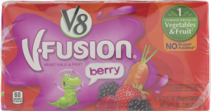V8 V-Fusion Vegetable & Fruit Beverage Berry - 8 CT