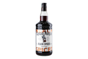 Напій алкогольний 1л 40% на основі карибського рому Black Spiced Captain Morgan пл