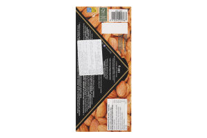 Шоколад чорний з цільним мигдалем  150г Торас