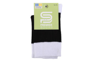 Шкарпетки Premier socks високі біла рез чор р16-18