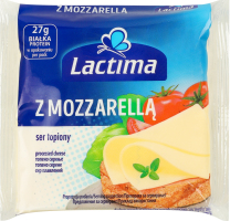 Сир плавлений 36.2% Z Mozzarella Lactima м/у 8х16.25г