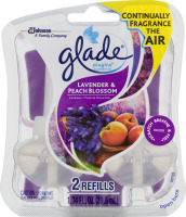 Glade PlugIns Scented Oil Refills Lavender & Peach Blossom - 2 CT