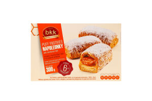 Тістечка зі згущеним молоком Napoleonky Kyiv BKK к/у 300г