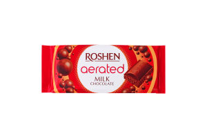 Шоколад молочный пористый Roshen м/у 80г