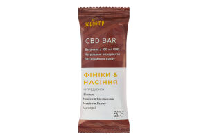 Батончик Финики&Семечки CBD Pephemp м/у 50г