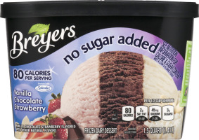 Breyers No Sugar Added Vanilla Chocolate Strawberry