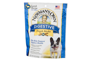 Newman's Own Digestive Snack Sticks Dog Treats Lamb Recipe