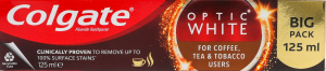 Паста зубная For Coffee Tea&Tobacco users Optic White Colgate 125мл