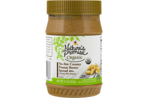 Nature's Promise Organic No-Stir Creamy Peanut Butter Spread