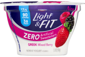 Dannon Light & Fit Greek Nonfat Yogurt Mixed Berry