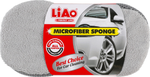 Губка для мойки авто микрофибра 21.5х11.5х6.5см №F130027 Lіао 1шт