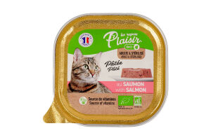 Корм для котів Les Repas Plaisir Bio з лососем