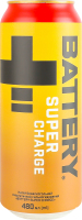 Напій енергетичний безалкогольний сильногазований Super charge Battery з/б 480мл
