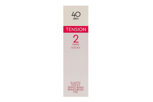 Носки женские Conte elegant Tension 40den 23-25 nero 2пары
