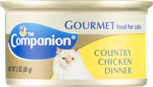 Companion Gourmet Food for Cats Country Chicken Dinner 3 OZ