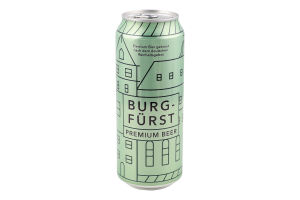 Пиво Burgfurst Lager 0,5л з/б 4,3% И199 (Німеччина)