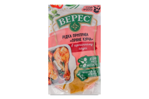 Приправа рідка нестерилізована в гірчичному соусі Пряне курча Верес д/п 200г