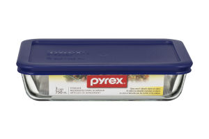 Pyrex Glass Storage with Lid 3 Cup