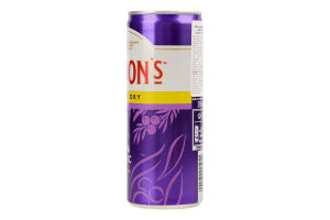 Напиток слабоалкогольный 0.25л 6.4% газированный с джином и тоником London Dry Gin&Tonic Gordon's ж/б