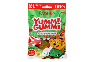 Конфеты желейные Mini bear mix Yummi Gummi Roshen м/у 165г