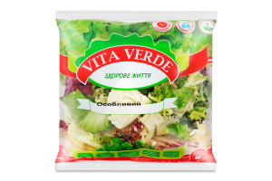 Салат Vita Verde Особливий (петсай, фрізе,радічіо, цикорій) 150г п/п