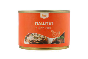 Паштет з куркою 200г ж/б Lan
