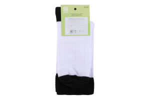 Шкарпетки підл Premier socks білі чор резин р23-25
