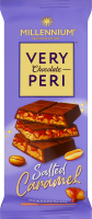 Шоколад молочний з начинкою, подрібненим арахісом та солоною карамеллю Very Peri Millennium м/у 105г