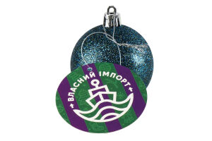 Прикраса ялинкова Куля пластикова 6см асорт 952071