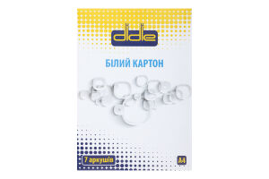 Картон білий 7 аркушів A4 Didie 1шт