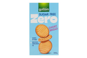 Печенье песочное без сахара Short bread Zero Gullon к/у 2х165г