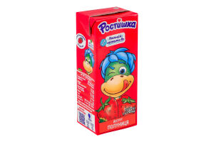 Йогурт 1.5% питьевой с наполнителем Клубника Ростишка т/п 207г