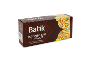 Чай чорний байховий цейлонський дрібний Королівський стандарт Batik в/ґ к/у 25х2г