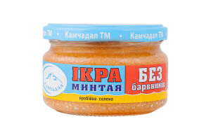Икра минтая пробойная соленая Камчадал с/б 180г